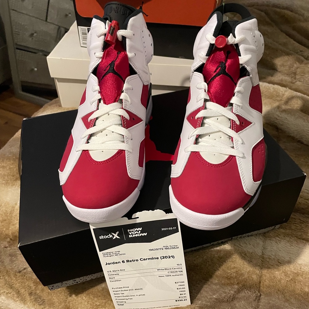 2021 Air Jordan 6 Retro Og Carmine